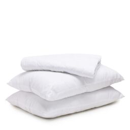 Outlet Set Of 2 Embossed Micro-Fresh Pillows & Pillow Protectors