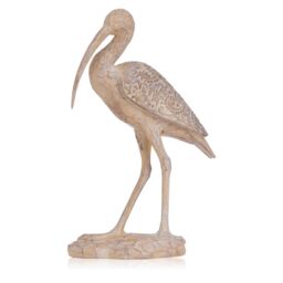 Otters Brook Carved Wood Effect Crane Ornament