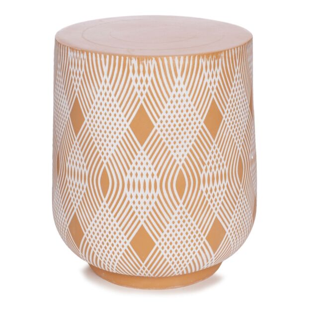 Sara by Sara Davies Indoor Outdoor Geometric Pattern Side Table