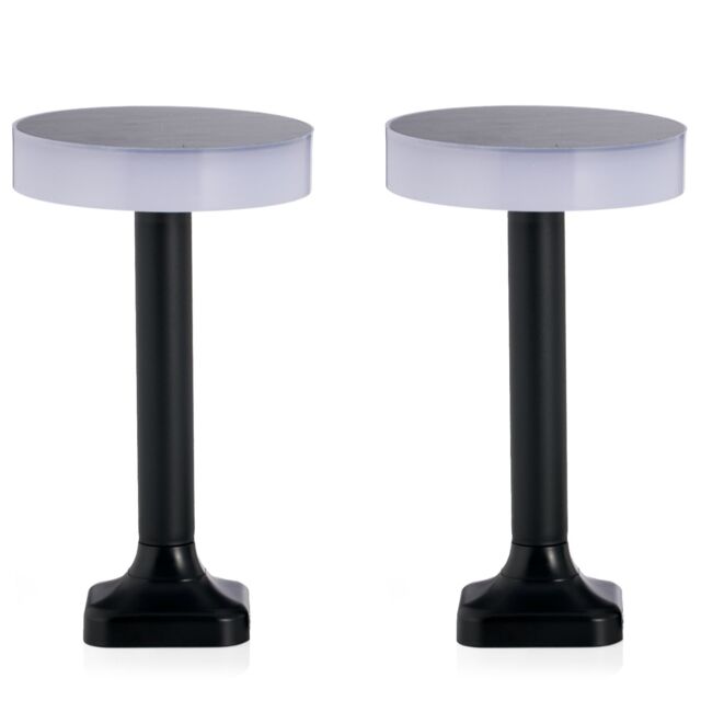 Garden Stories Luminous Set of 2 Contemporary Solar Disc Lights