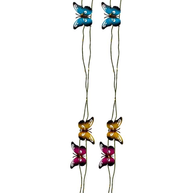 Garden Stories Butterfly Solar String Light Duo