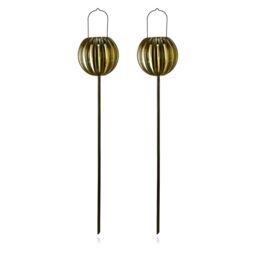 Garden Stories Studio 70 Set of Two   3-in-1 Solar Stake Lights