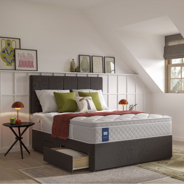 Sealy Advantage Gel Memory Supreme Pillowtop Mattress and Divan