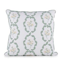 Cozee Home Floral Embroidery Square Cushion