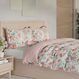 Outlet Cozee Home Velvetsoft Rose Garden 3 Piece Duvet Set