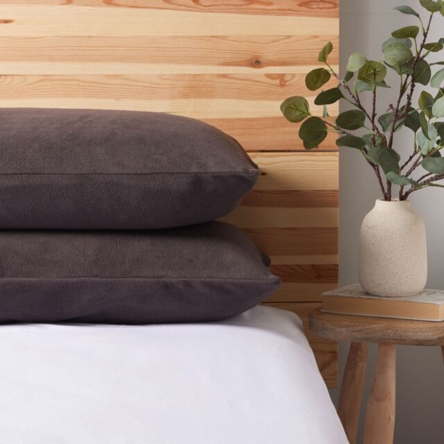 Cozee Home Microfleece Set of 2 Housewife Pillowcases