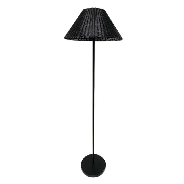 Outlet K by Kelly Hoppen Rattan Solar Floor Lamp