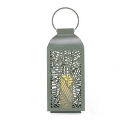 Outlet Garden Stories Large Metal Outdoor Lantern with LED Candle