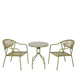 Garden Stories Studio 70 Woven Rattan Bistro Set