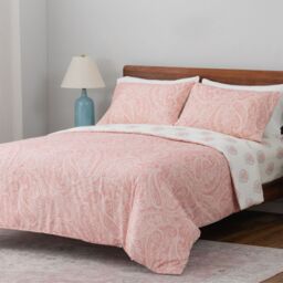 Supersoft by Cozee Home Paisley Floral 4 Piece Duvet Set