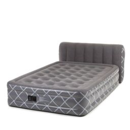 BodyFlex Inflatable Air Bed with Headboard & Integrated Pump