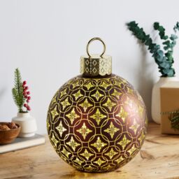 Home Stories Pre Lit Large Bauble Decor