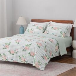 Outlet Supersoft by Cozee Home Gingham 4 Piece Duvet Set