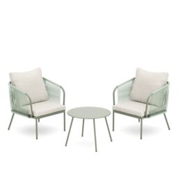 Garden Stories Rope 2 Chairs & Table Bistro Set