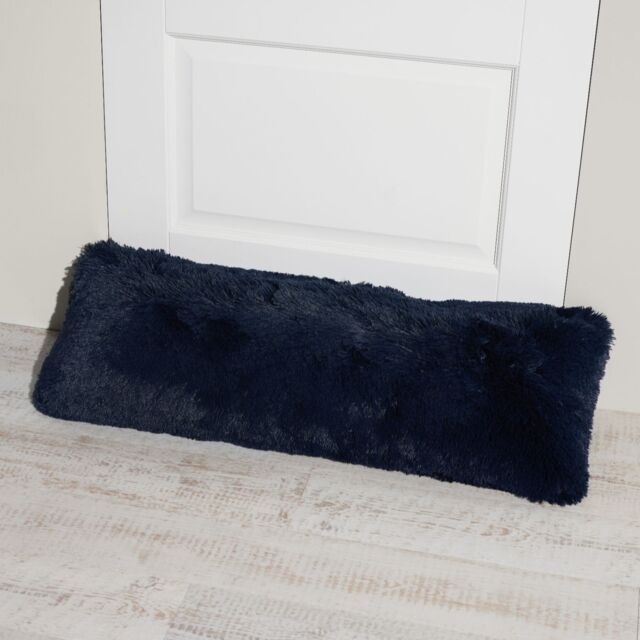 Cozee Home Faux Fur Draught Excluder with Removable Cover