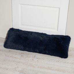 Cozee Home Faux Fur Draught Excluder with Removable Cover