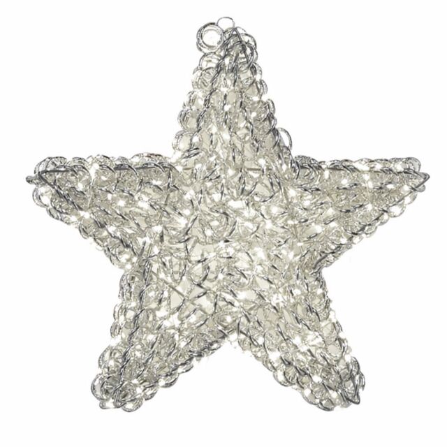 Festive Indoor/Outdoor 45cm Pre Lit Microdot Star