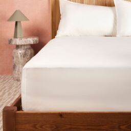 abode 100% Washed Cotton Percale Fitted Sheet