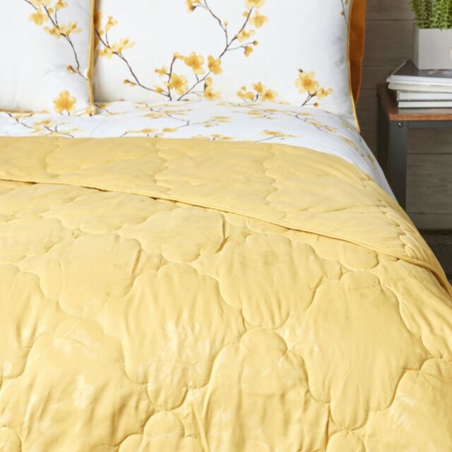Cozee Home Quilted Embossed Botanical Print Throw