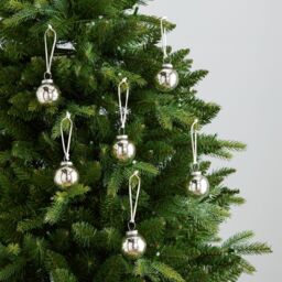 K by Kelly Hoppen Set of 6 5cm Mercury Glass Baubles