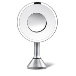 simplehuman 20cm Sensor Mirror with Touch-Control Brightness 5x & 1...