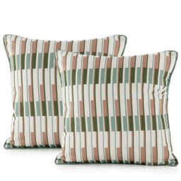 abode Set of 2 Patterned Cushions 45cm