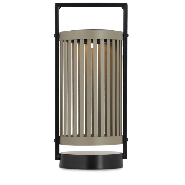 abode 30cm Solar Metal Warm White Lantern