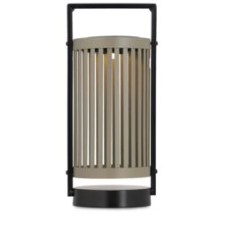 abode Solar Cylindrical Metal Lantern 30cm