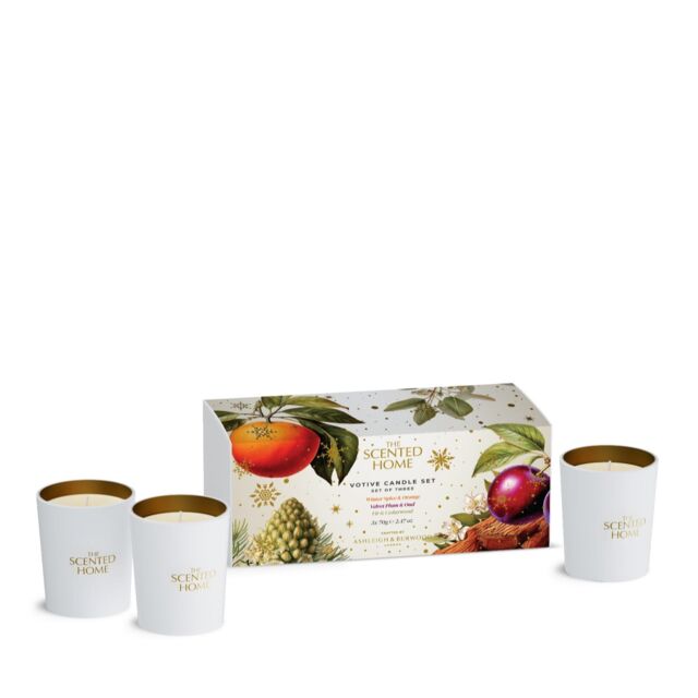 The Scented Home Seasonal Glow Votive Candle Gift Trio