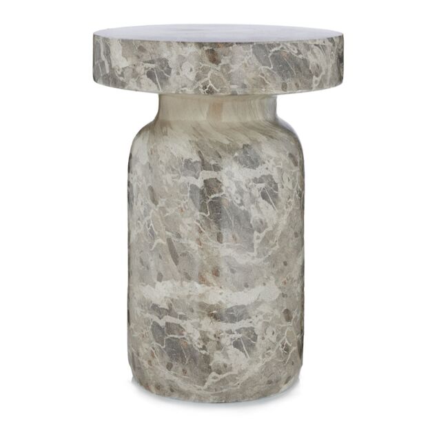 abode Leopard Marble Effect Side Table