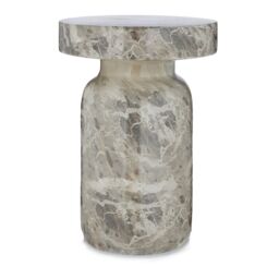 abode Leopard Marble Effect Side Table