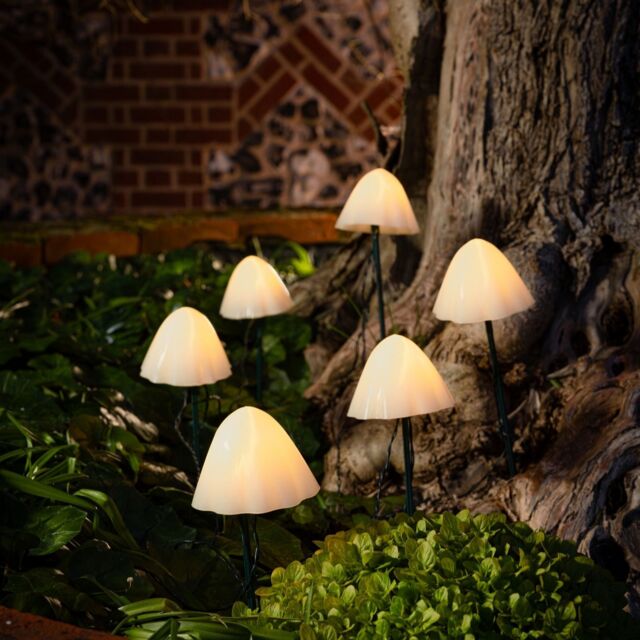 Solar Centre XL Forest Mushroom Stake Lights