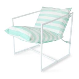 Garden Stories Sorbet Collection Indoor Outdoor Striped Lounge Chair