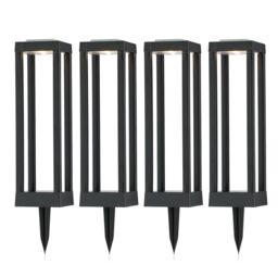 Garden Stories Set of 4 Solar Path Lights