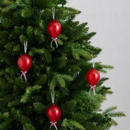 Home Stories Set of 4 Glass Balloons Tree Ornament