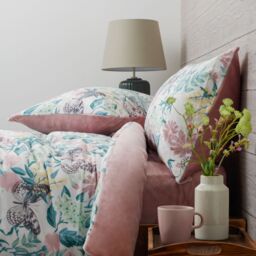 Cozee Home Butterfly Floral Print 4 Piece Duvet Set