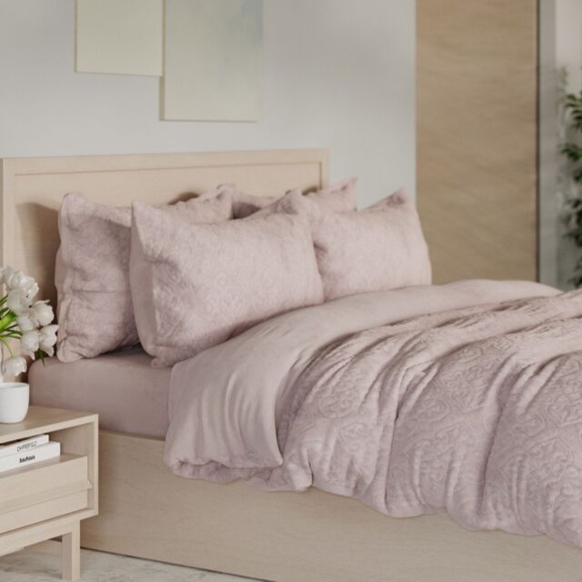 Cozee Home Velvetsoft Geo 6 Piece Duvet Set
