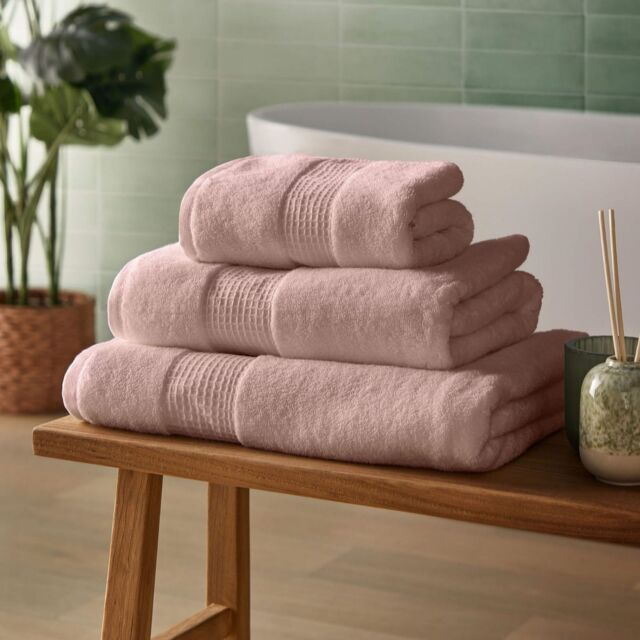 Silentnight Waffle Border Cotton Towel Four Piece Bundle
