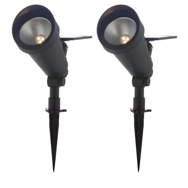 Garden Reflections 2 x Multi Use and Adjustable Solar Spot Lights