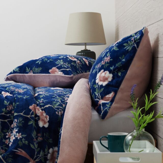Cozee Home Velvetsoft Mayfair Floral Print 3 Piece Duvet Set
