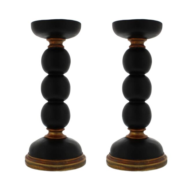 Home Stories Set of 2 Pillar Candle Holder