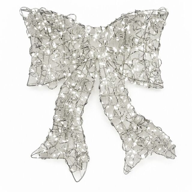 Festive Indoor/Outdoor 40cm Pre Lit Microdot Door Bow