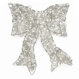 Festive Indoor/Outdoor 40cm Pre Lit Microdot Door Bow