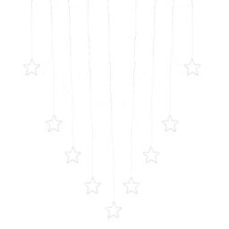 Outlet Festive Pastel Star LED Curtain With 10 Window Stickers