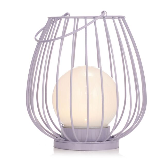 Garden Stories Sorbet Collection 20cm Solar Metal Lantern with Glob...