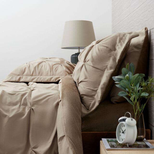 Cozee Home Pintuck Velvetsoft 6 Piece Duvet Set