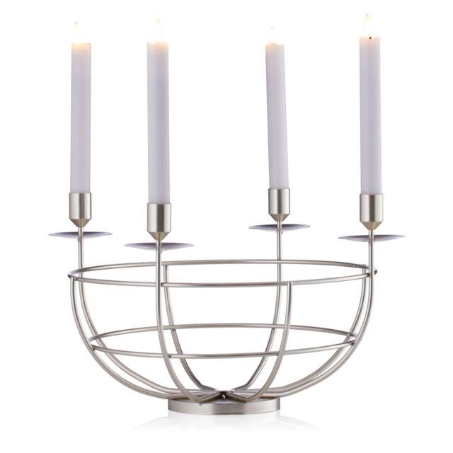 Sara By Sara Davies Candelabra Bowl & 4 Candles Centrepiece