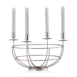Sara By Sara Davies Candelabra Bowl & 4 Candles Centrepiece