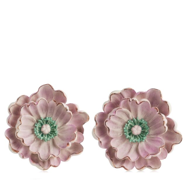 Outlet Garden Reflections Set of 2 Poppy Wall Hangings