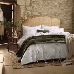Christy Clover Print 100% Cotton Percale Duvet Set